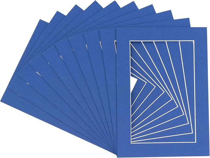 Pack of Ten 8x10 Mats Bevel Cut by Poster+Palooza