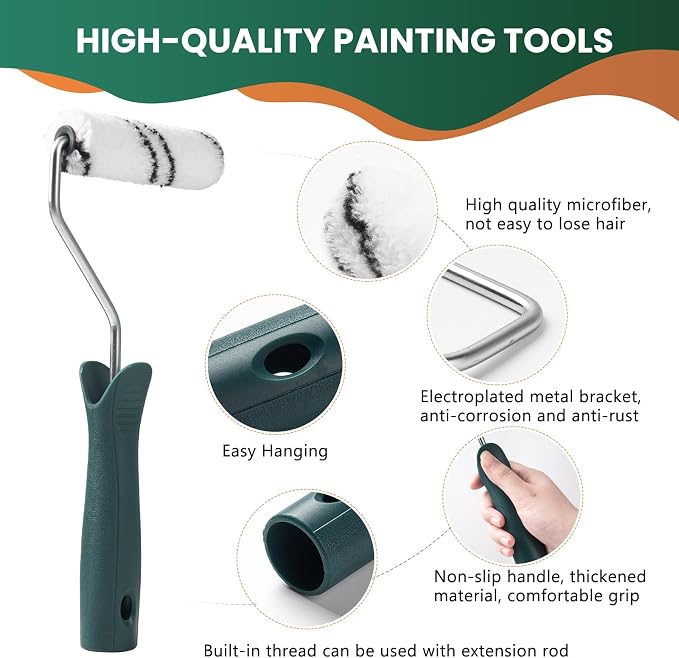 Paint Roller Kit, Paint Tray, Paint Tray Liners and Paint Roller Frame - Image 3