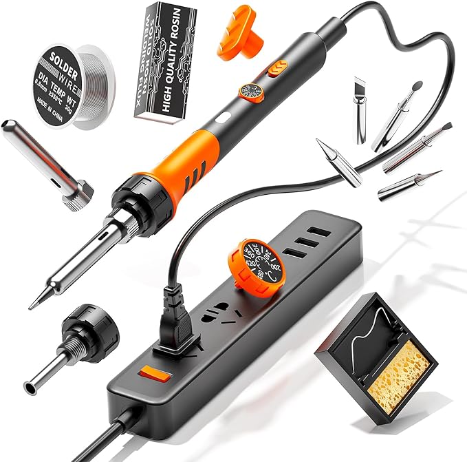 60W Adjustable Temperature Soldering Iron Kit - Image 6