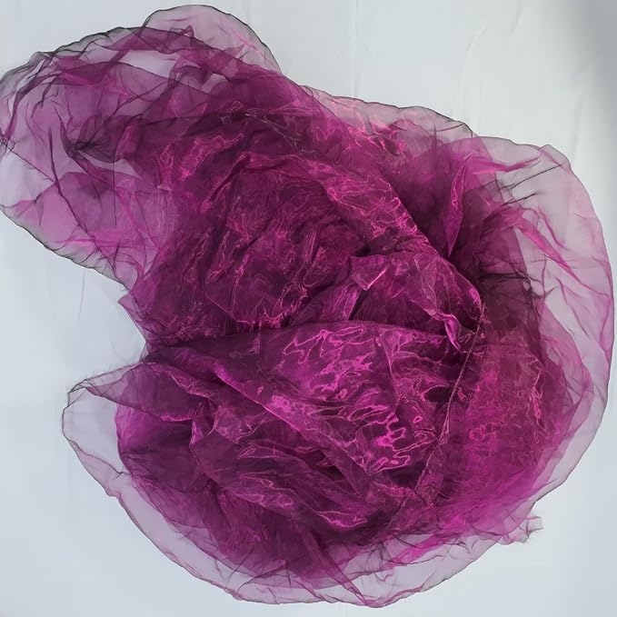 Two-Tone Iridescent Holographic Organza Fabric - Image 4