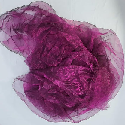 Two-Tone Iridescent Holographic Organza Fabric - Image 4