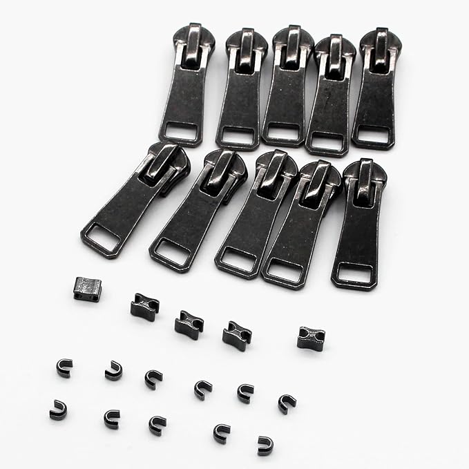 #5 Metal Zippers by The Yard Bulk 2 Yards Black Tape - Image 5