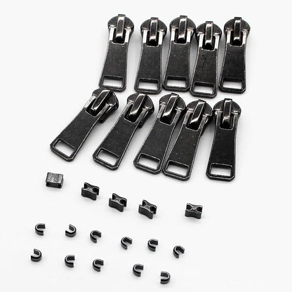 #5 Metal Zippers by The Yard Bulk 2 Yards Black Tape - Image 5