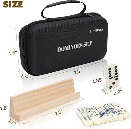 Double 6 Dominos Set for Adults, Durable 28 Tiles Dominos - Image 4