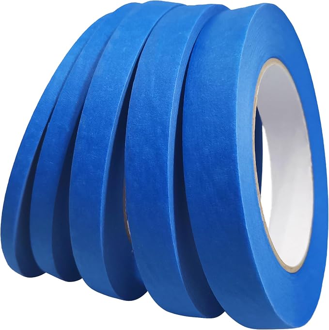 Blue Painters Tape 1/4" 3/8" 1/2" 5/8" 3/4" x 60 Yard by DoAy