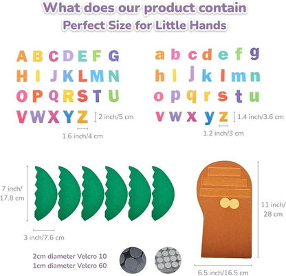 CHEFAN Tree and Letter Props from The Childhood Favorite Book, Felt Numbers and - Image 2