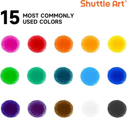 Tempera Paint Sticks, 15 Colors Solid Tempera Paint - Image 2