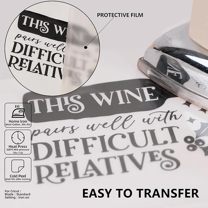 Guangyintong Black HTV Heat Transfer Vinyl Rolls - Image 4