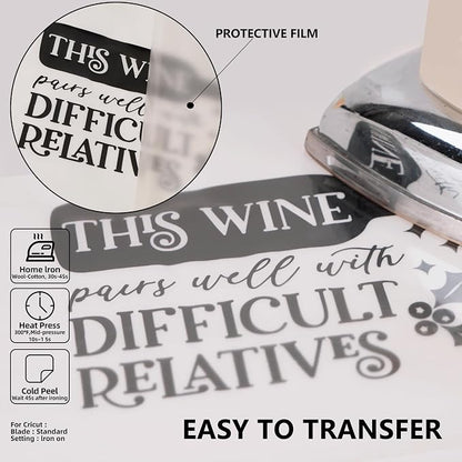 Guangyintong Black HTV Heat Transfer Vinyl Rolls - Image 4