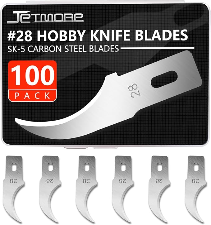 100 Pack Exacto Knife Blades #28, Hobby Knife Blades, Craft Knife Blade - Image 7