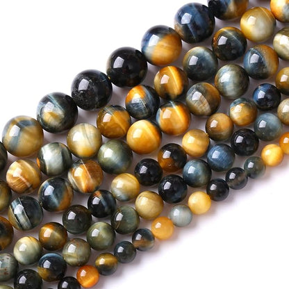 32Pcs 12mm AAAAA Tiger Eye Beads - Image 2