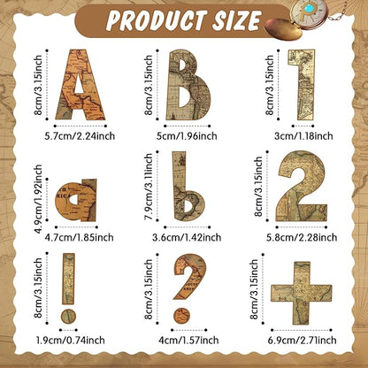 221 Pcs Bulletin Board Letters Round Alphabet Number Punctuation Symbol Combo - Image 3