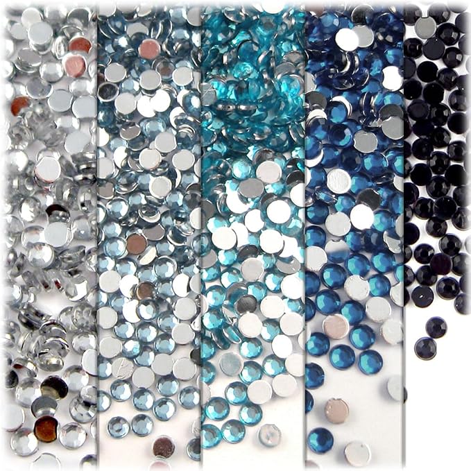 The Crafts Outlet 5-PK Set, Round 3mm Rhinestones - Image 4