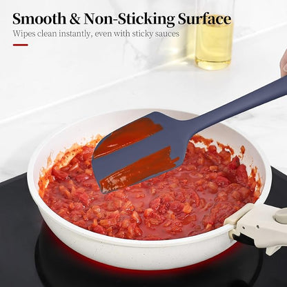600ºF Heat Resistant Spatulas, High Heat Food Safe Semless Kitchen Silicone - Image 5