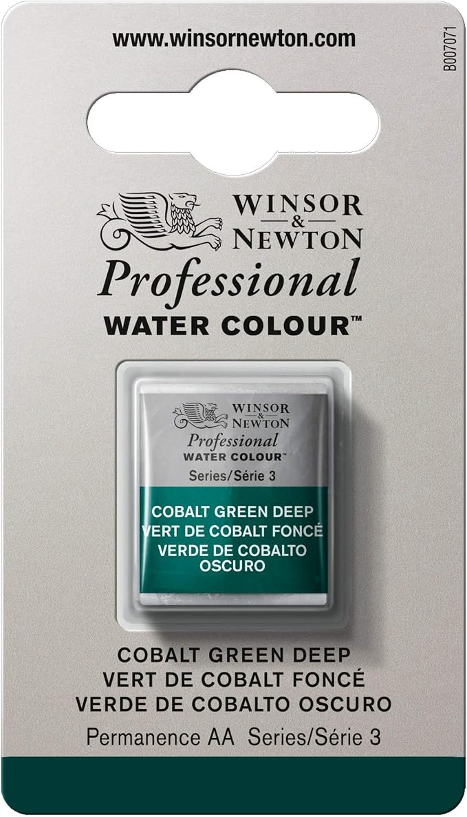 Winsor & Newton Professional Water Colour Paint, Half Pan, Cobalt Green Deep by WinsorNewton