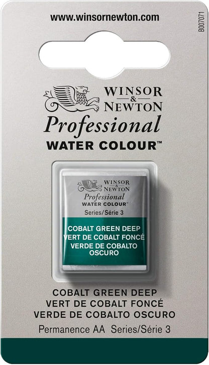 Winsor & Newton Professional Water Colour Paint, Half Pan, Cobalt Green Deep by WinsorNewton