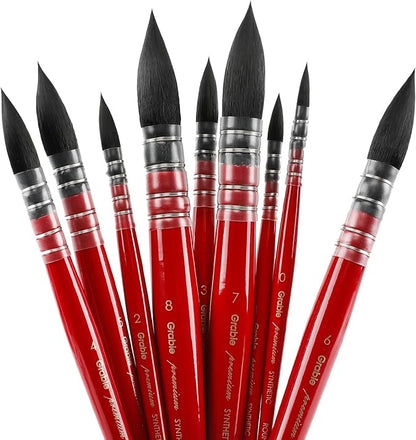 Grabie Professional Watercolor Paint Brushes, Art Supplies by Grabie