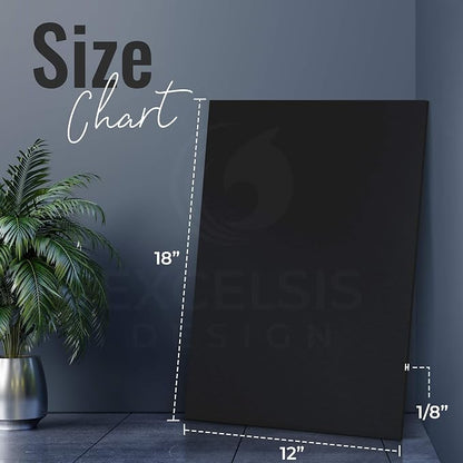 Black Foam Board 12 x 18 x 1/8" Inch, 15 Pack Acid-Free Foam Core Poster Board - Image 2