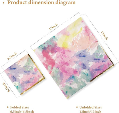 80-Pack Napkins Disposable Paper Towel Cocktail Dinner Party Decoration - Image 4