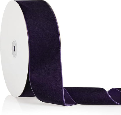 2" X 20 Yards Purple Velvet Ribbon by Bomybaw