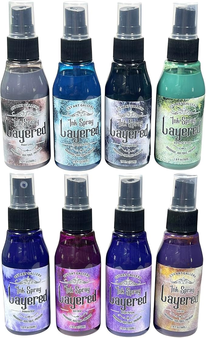 CSY Art Gallery Layered Ink Oxide Spray Set Junk Journal Art Craft Inks by CSY+art+gallery