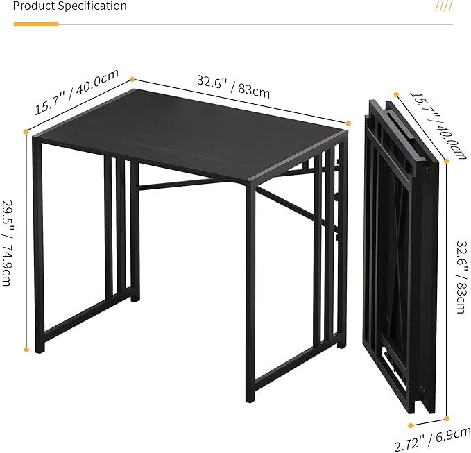 Lutown Teen Folding Computer Desk - Image 3