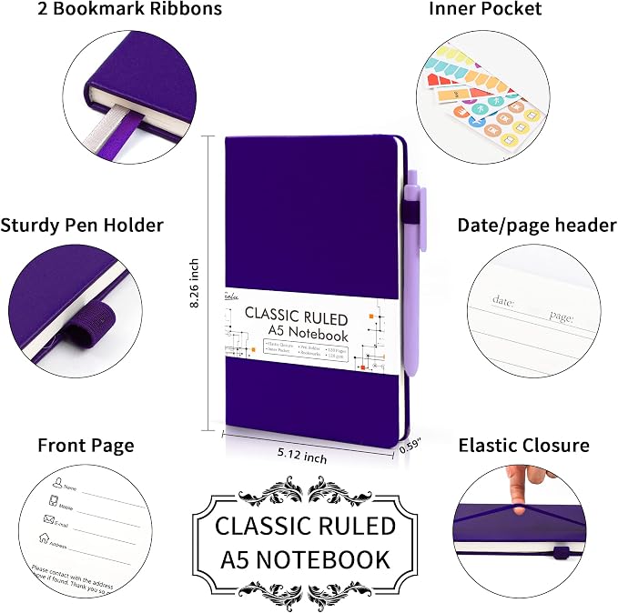 feela 5 Pack Journal Notebook Bulk - Image 2