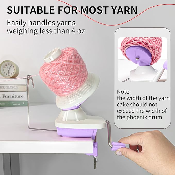 SPEENSUN Yarn Winder, 3.5 OZ Easy-to-Install and Efficiently Yarn Spinner - Image 5