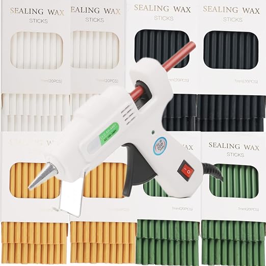 Wax Seal Sticks, ONWINPOR 40Pcs Pine Greenn Wax Sealing Sticks - Image 5