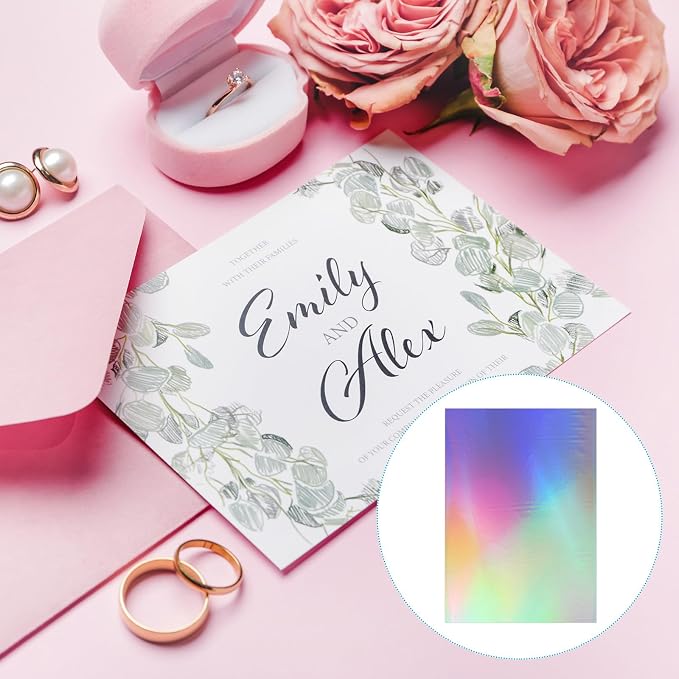 PATIKIL 11.7x8.3" Hot Stamping Foil Paper Sheet, 20 Sheets A4 Heat Transfer Hot - Image 4
