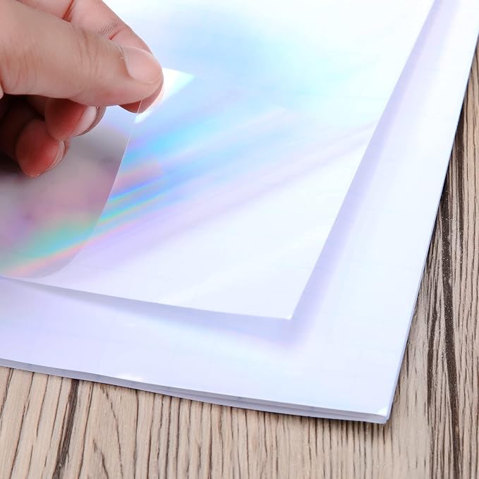 Outus 24 Sheets Holographic Sticker Paper Holographic Laminate Sheets - Image 3