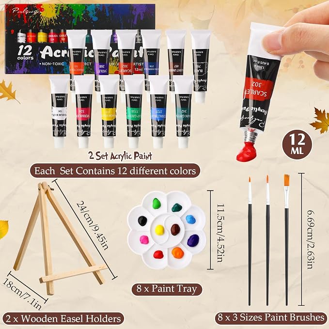 Cholemy 36 Pcs Paint and Sip Kit - Image 4