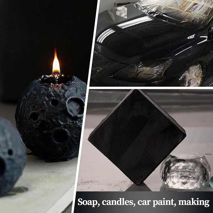 Mysterious Black Mica Powder, Natural Shimmer Mica Powder - Image 5