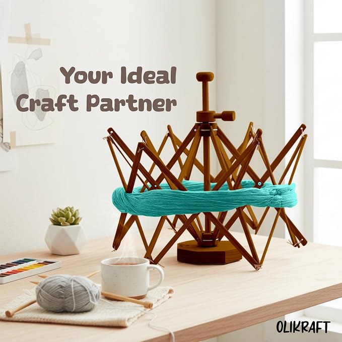 Olikraft Wooden Yarn Swift - Image 7