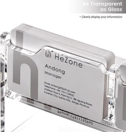 Business Card Holder for Desk, Acrylic Business Card Organizer, Office Desk - Image 3