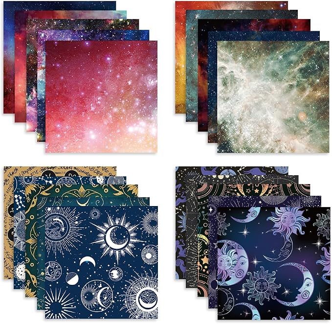 Origami Paper Kit 100 Sheets 70GSM 6 Inch Square Double Sided Color 100 Vivid - Image 2