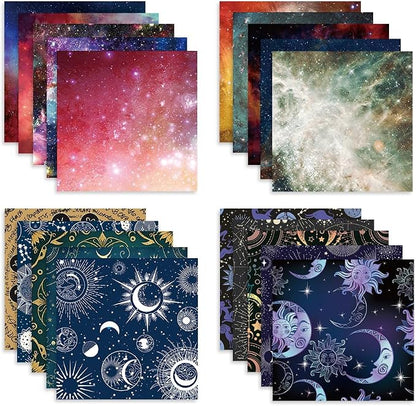 Origami Paper Kit 100 Sheets 70GSM 6 Inch Square Double Sided Color 100 Vivid - Image 2