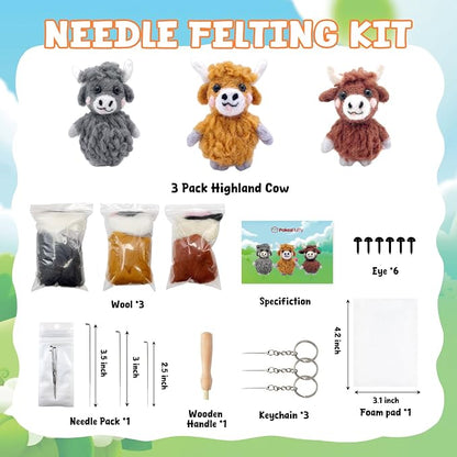 Needle Felting Kit, Animal Doll Making Set - Image 2