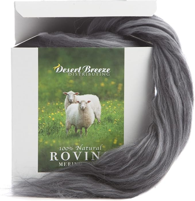 Desert Breeze Distributing – 100% Natural Merino Wool Roving, Wool by DesertBreezeDistributing