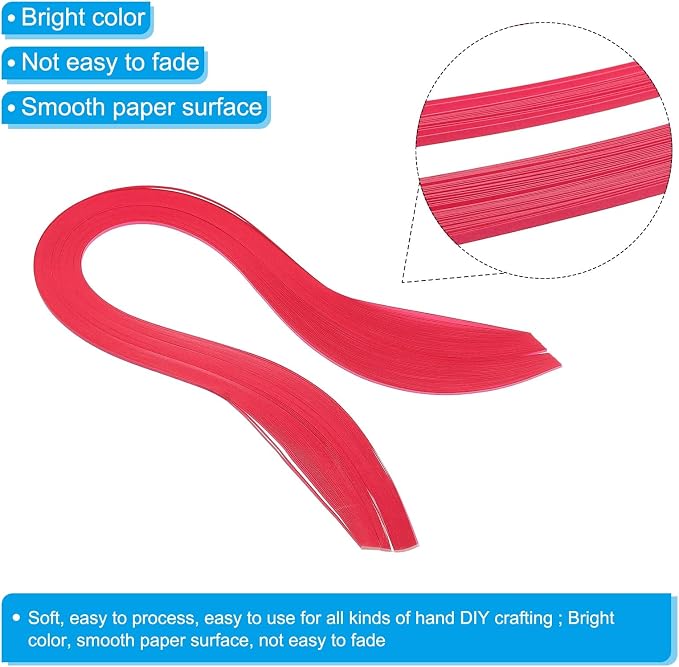 PATIKIL Quilling Strips Paper 600pcs 1.5mm 39cm Origami Paper Quilling Kits - Image 3