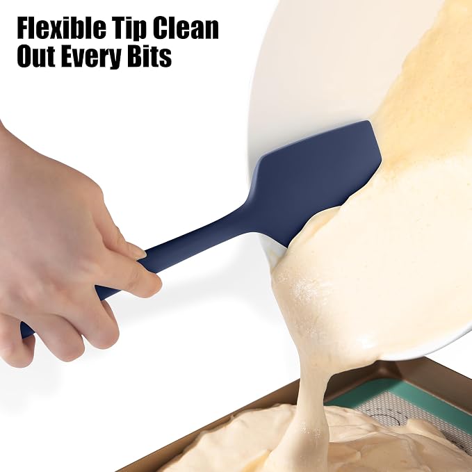 600°F Heat Resistant Silicone Spatula, Doosu High Temp Flexible Kitchen Rubber - Image 6