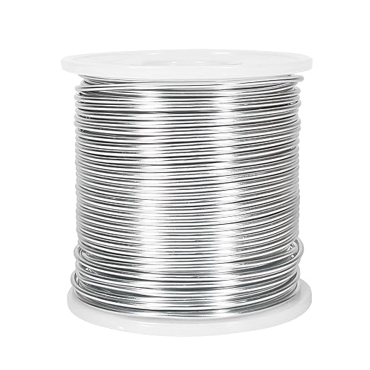 Tenn Well 15 Gauge Aluminum Wire, 164 Feet 1.5mm Bendable Metal Craft Wire by TennWell