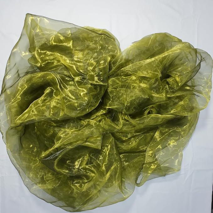 Two-Tone Iridescent Holographic Organza Fabric - Image 4