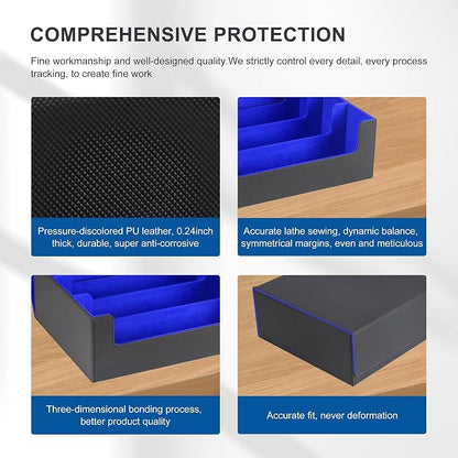 Card Storage Box for Trading Cards，2400+ Leather Magnetic Closure Commander - Image 3