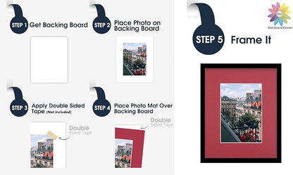Mat Board Center, 8x10 for 5x7 China Red Color Mats - Image 5