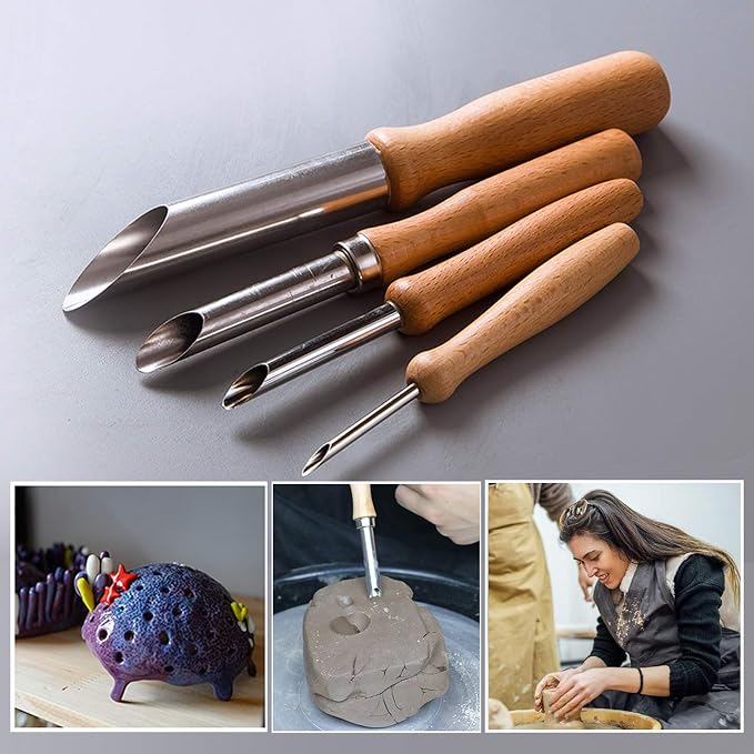 EuTengHao 61Pcs Ceramic Clay Tools Kit Pottery Tools Clay Sculpting Shapers - Image 5