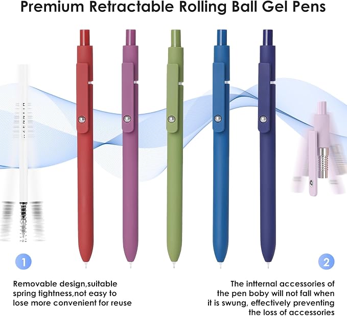 Gel Pens, Quick Dry Pens For Journaling, Teacher Work Desk Accessories Office - Image 6