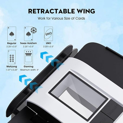 Automatic Card Shuffler and Dealer 360°Rotating 2 Decks Card Dealer - Image 4