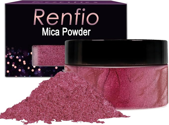Renfio 100g Mica Powder Pigment, Metallic Natural Dye Mineral Pearl Shimmer by Renfio
