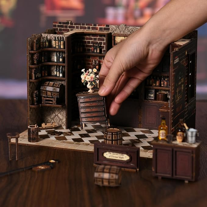 Book Nook Kit - DIY Miniature Dolls House Kit - Image 6